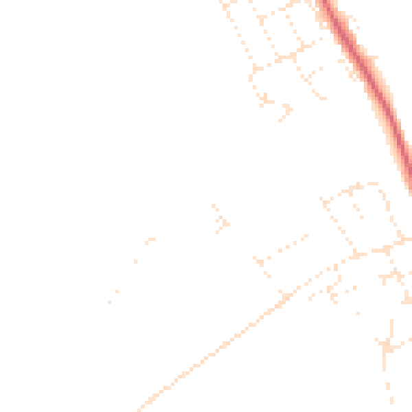 Daytime road noise heatmap for DT4 9GN