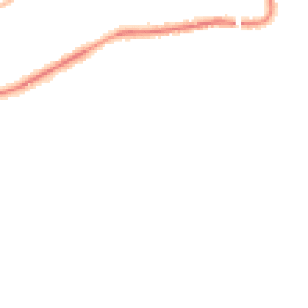 Night-time road noise heatmap for DT4 9JY