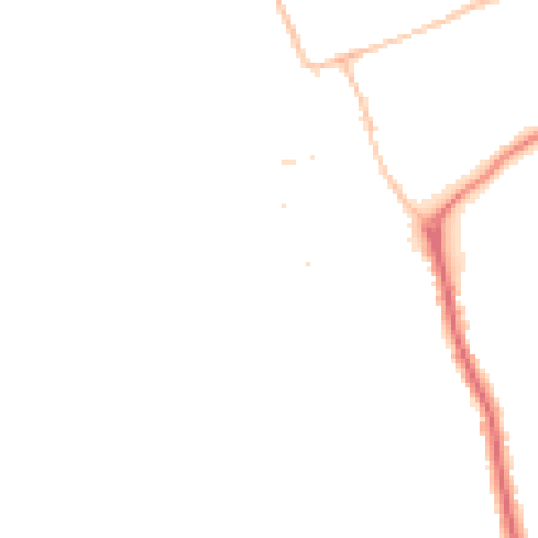 Night-time road noise heatmap for DT4 9NH