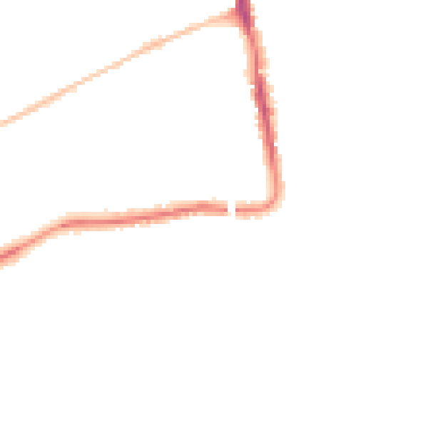 Night-time road noise heatmap for DT4 9PG
