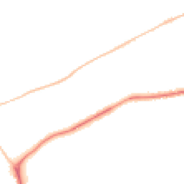 Night-time road noise heatmap for DT4 9RQ