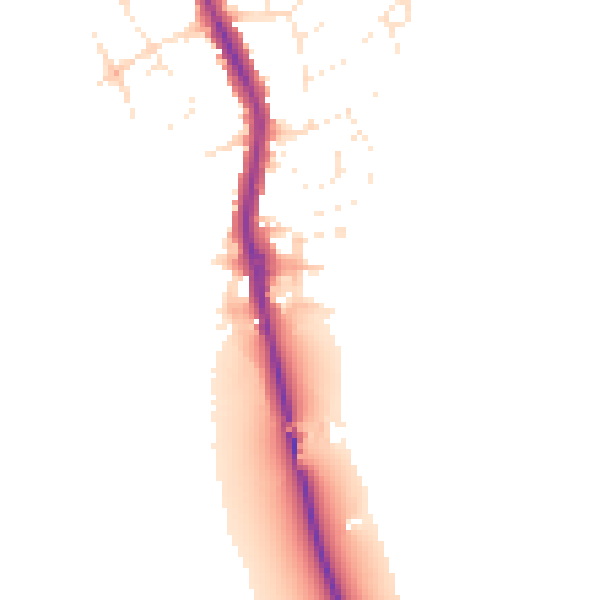 Daytime road noise heatmap for DT4 9XS