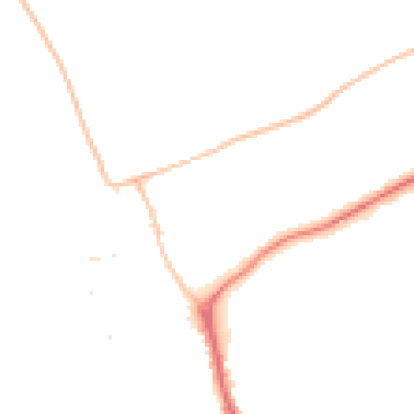 Night-time road noise heatmap for DT4 9XZ