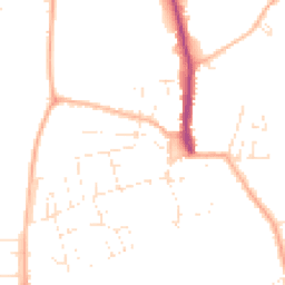 Daytime road noise heatmap for DT5 1DY
