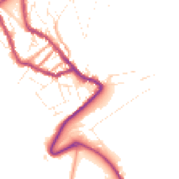 Daytime road noise heatmap for DT5 1LD