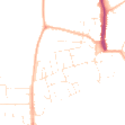 Daytime road noise heatmap for DT5 2BN