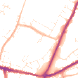 Daytime road noise heatmap for DT6 3AZ