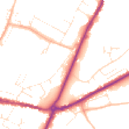 Daytime road noise heatmap for DT6 3BL