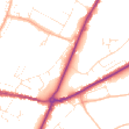 Daytime road noise heatmap for DT6 3DA