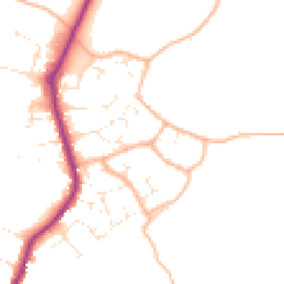 Daytime road noise heatmap for DT6 3EP