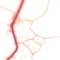 Daytime road noise heatmap for DT6 3FW