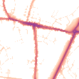 Daytime road noise heatmap for DT6 3FX