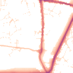 Daytime road noise heatmap for DT6 3PH
