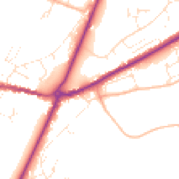 Daytime road noise heatmap for DT6 4AG