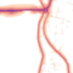 Daytime road noise heatmap for DT6 4AZ