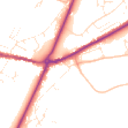 Daytime road noise heatmap for DT6 4DA