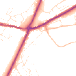 Daytime road noise heatmap for DT6 4DE