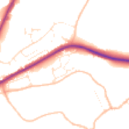 Daytime road noise heatmap for DT6 4SG