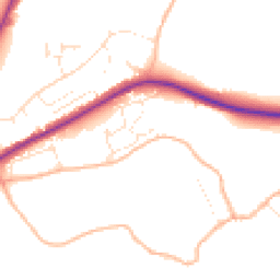 Daytime road noise heatmap for DT6 4SH