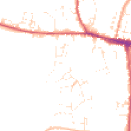 Daytime road noise heatmap for DT6 5AG