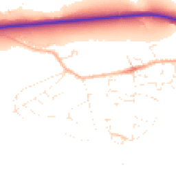 Daytime road noise heatmap for DT6 6AY