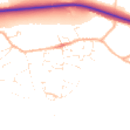 Daytime road noise heatmap for DT6 6LL