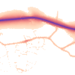 Daytime road noise heatmap for DT6 6QH