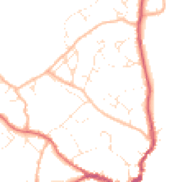 Daytime road noise heatmap for DT7 3BJ