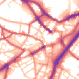 Daytime road noise heatmap for DY1 1EF