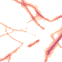 Night-time road noise heatmap for DY1 1EH