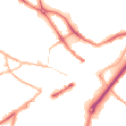 Night-time road noise heatmap for DY1 1HA