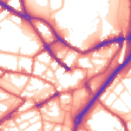 Daytime road noise heatmap for DY1 1LP