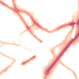 Night-time road noise heatmap for DY1 1LP