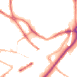 Night-time road noise heatmap for DY1 1NB