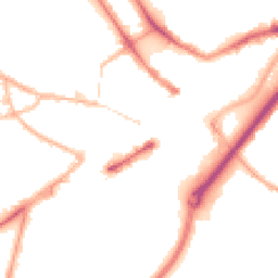 Night-time road noise heatmap for DY1 1PS