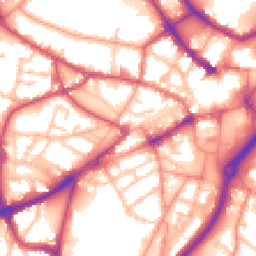 Daytime road noise heatmap for DY1 1QD