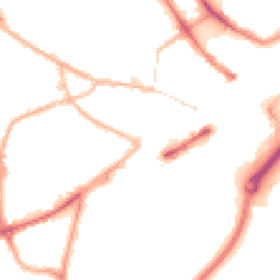 Night-time road noise heatmap for DY1 1QD