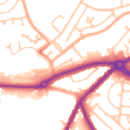 Daytime road noise heatmap for DY1 2HD