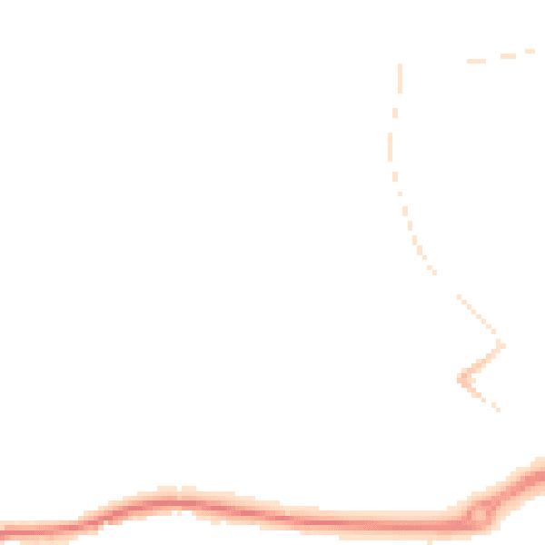 Night-time road noise heatmap for DY1 2PN