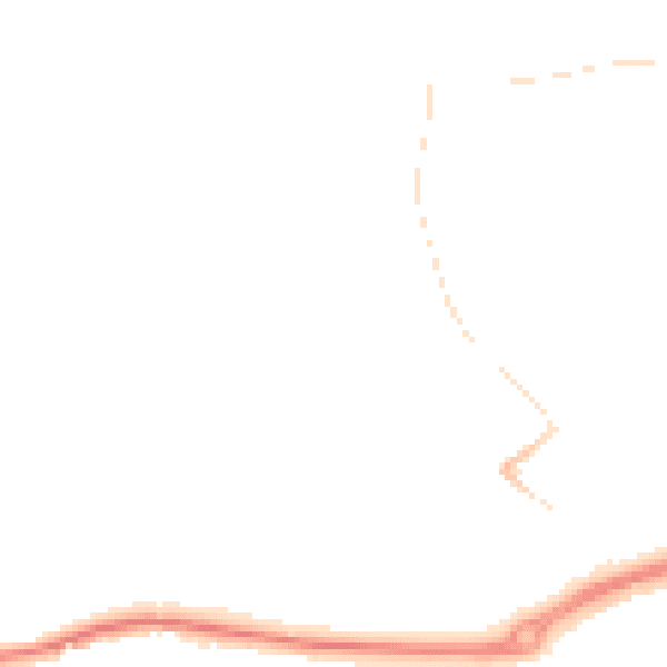 Night-time road noise heatmap for DY1 2PP