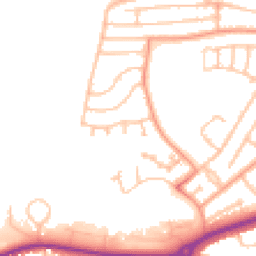 Daytime road noise heatmap for DY1 2PR