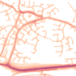 Daytime road noise heatmap for DY1 2TL