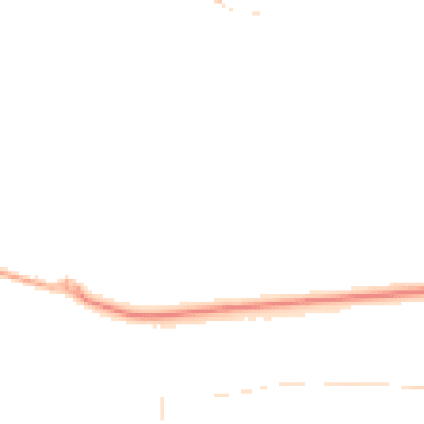 Night-time road noise heatmap for DY1 2TP