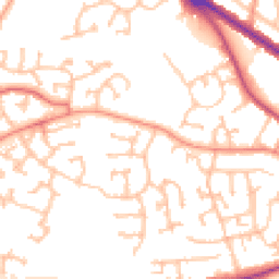 Daytime road noise heatmap for DY1 2UH