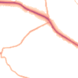 Daytime road noise heatmap for DY14 9DT