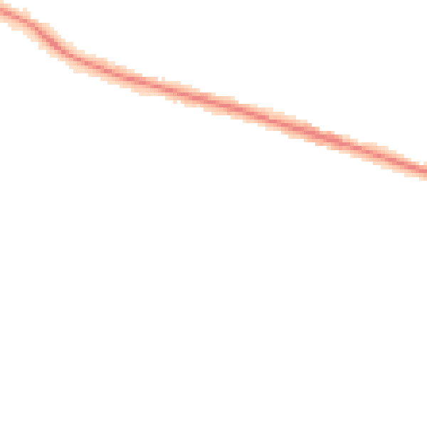 Night-time road noise heatmap for DY3 1BG