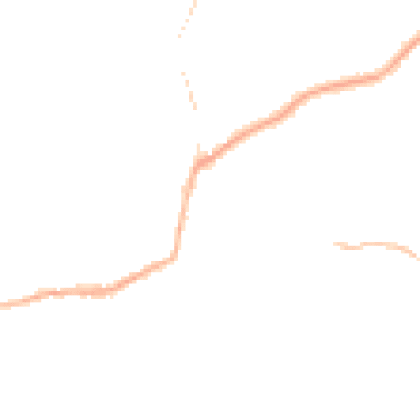 Night-time road noise heatmap for DY3 2AR