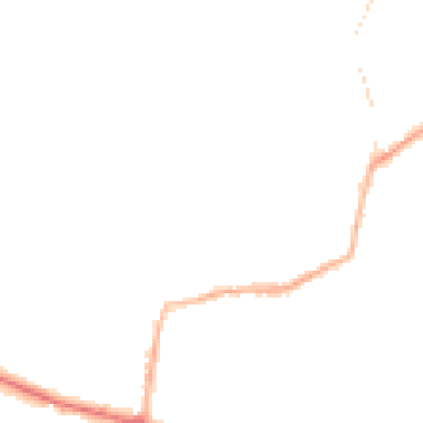 Night-time road noise heatmap for DY3 2HD