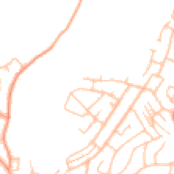 Daytime road noise heatmap for DY3 2JL
