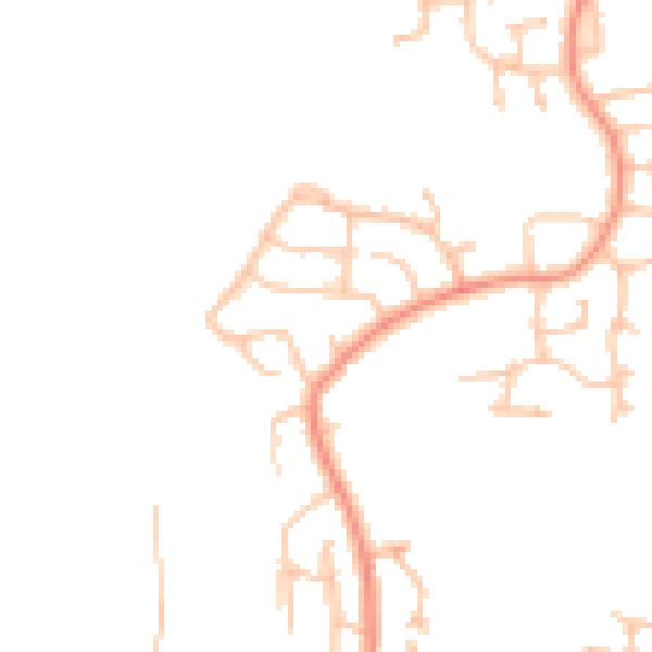 Daytime road noise heatmap for DY3 3QA